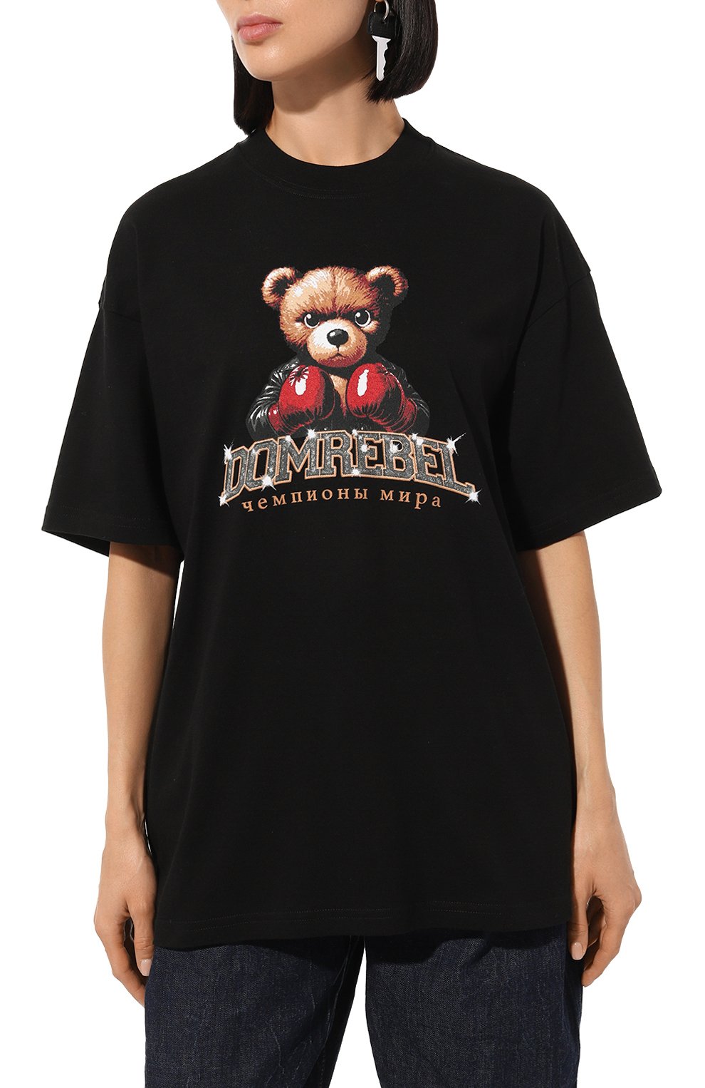 Хлопковая футболка DOMREBEL, арт. PUNCHLINE/T-SHIRT, фото 3