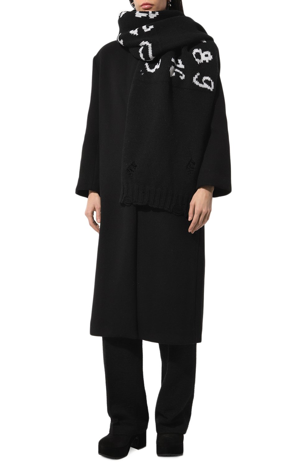 Шерстяной шарф MM6, арт. S62TE0052/M13074, фото 2