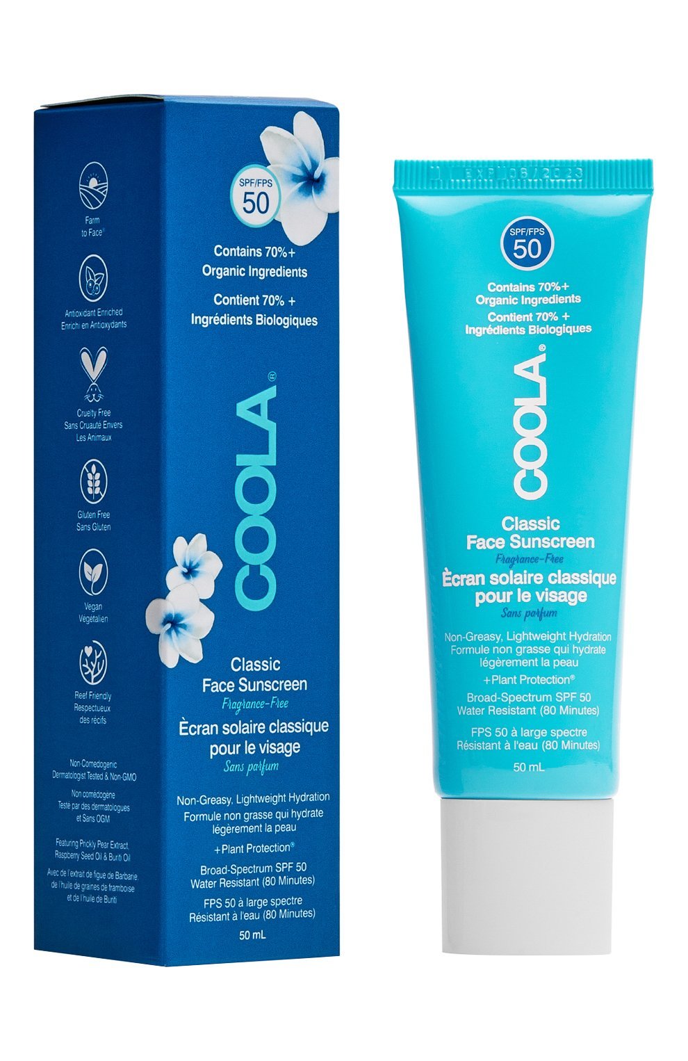 Солнцезащитный крем для лица без запаха spf 50 (50ml) COOLA, арт. CL10344MRK, фото 2