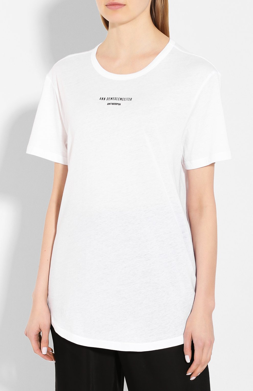 Хлопковая футболка ANN DEMEULEMEESTER, арт. 2001-3979-W-232-002, фото 3