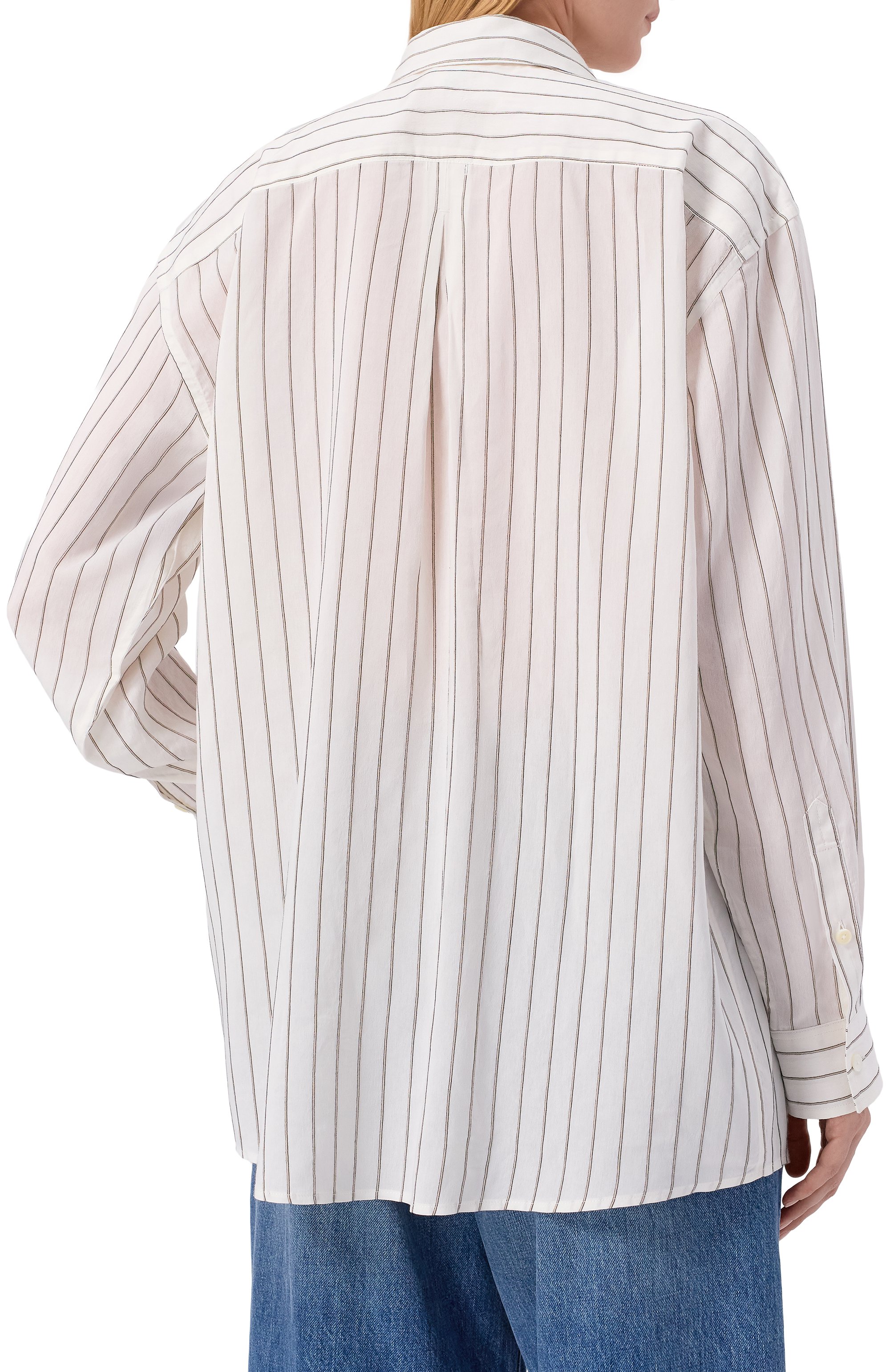 Рубашка из вискозы и шелка TOTEME, арт. 253-WRT0480-FB0439, фото 4