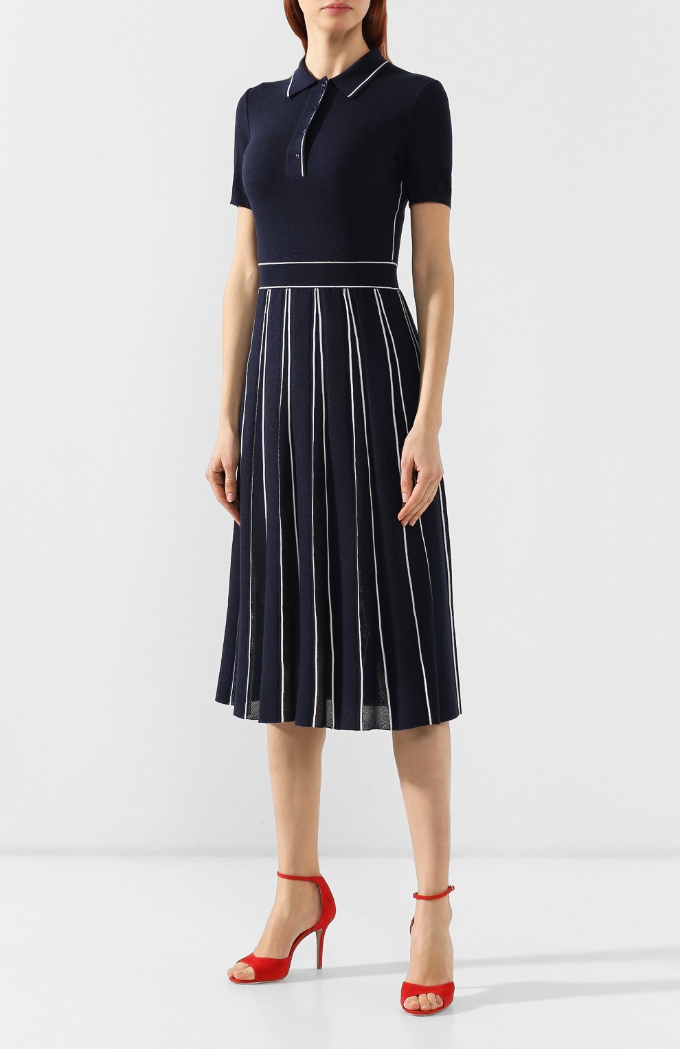 Платье из смеси кашемира и шелка LORO PIANA, арт. FAI4467, фото 3