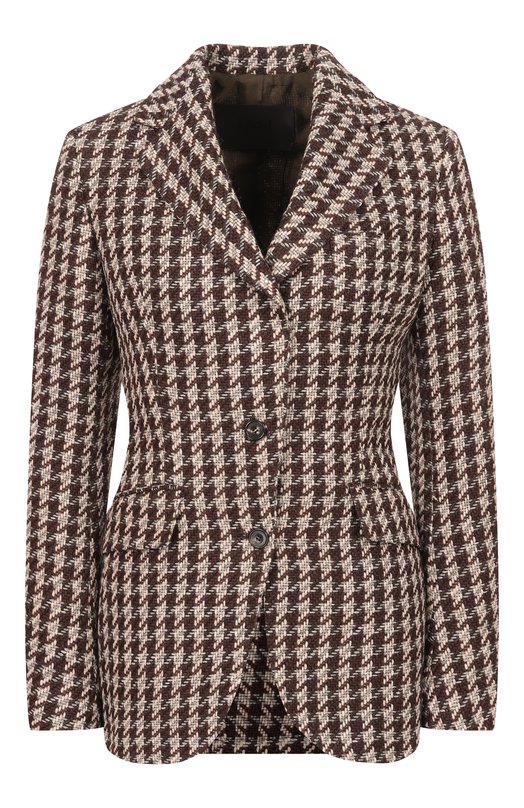 Жакет из шерсти и хлопка MVST SDG200/S0732813 Коричневый SDG200/S0732813