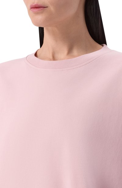 Хлопковая футболка DARKPARK розового цвета по цене 21800 руб., арт. WJE09/JER01, фото 5 Хлопковая футболка DARKPARK, арт. WJE09/JER01, фото 5