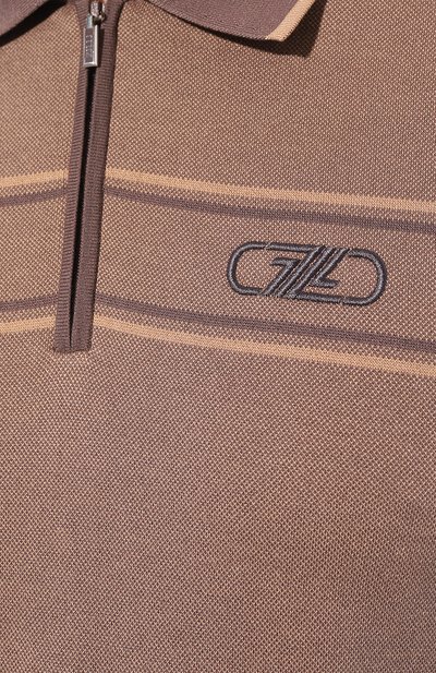 Поло из хлопка и шелка ZILLI, арт. MBZ-PZ032-TW0T1/MC01, фото 5