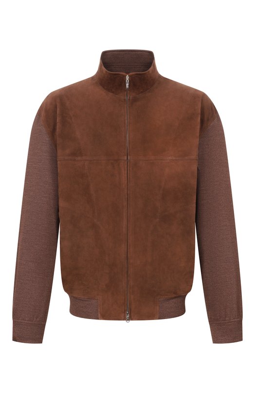 Комбинированный кардиган Cortigiani 4AG652 Коричневый 4AG652