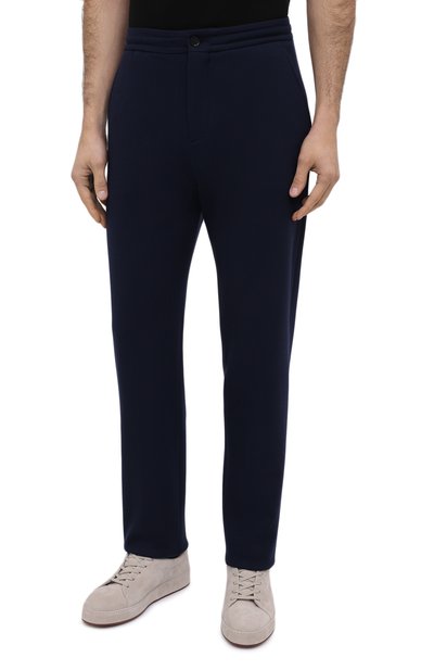 Шерстяные брюки ZEGNA темно-синего цвета по цене 93550 руб., арт. UVI17/TT11, фото 3 Шерстяные брюки ZEGNA, арт. UVI17/TT11, фото 3