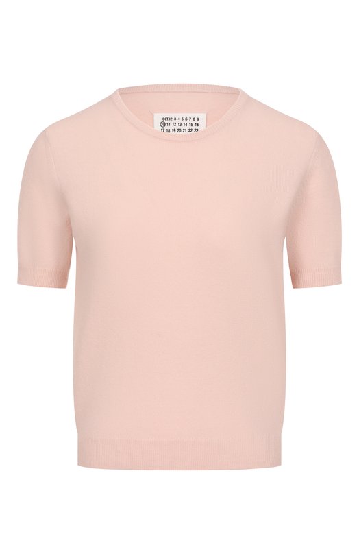 Шерстяной пуловер Maison Margiela S51HL0022/M13144 Розовый S51HL0022/M13144