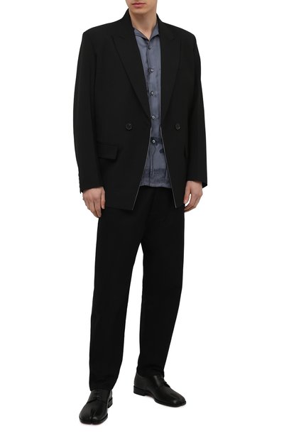 Кожаные дерби tabi MAISON MARGIELA черного цвета по цене 88100 руб., арт. S97WQ0052/P3292, фото 2 Кожаные дерби tabi MAISON MARGIELA, арт. S97WQ0052/P3292, фото 2