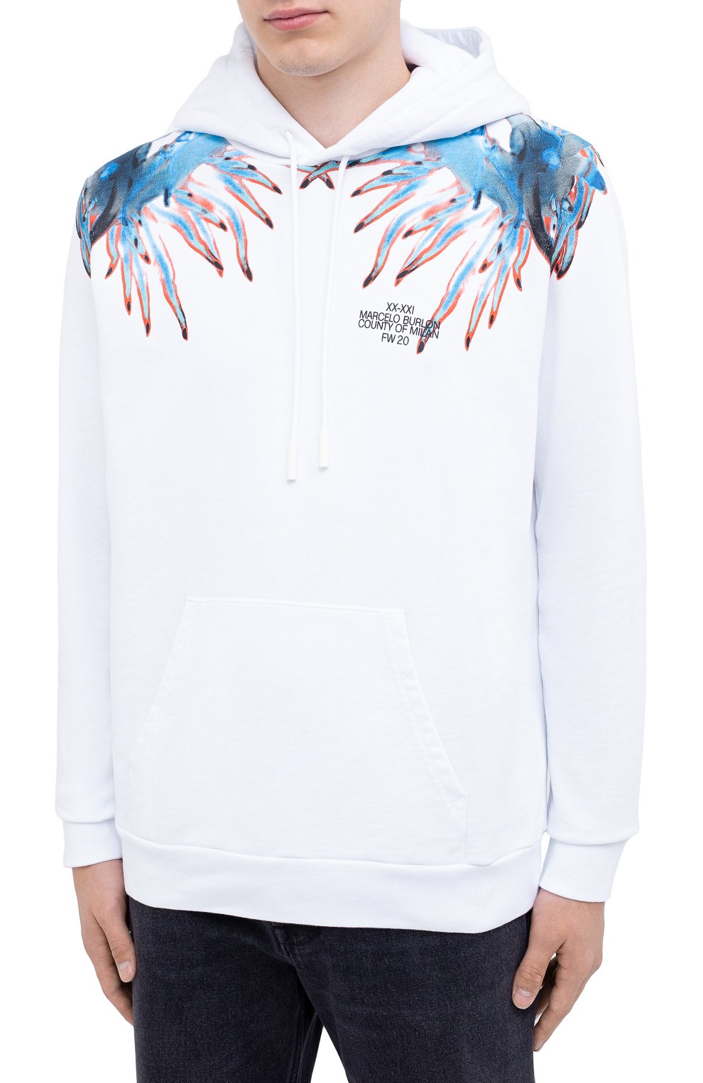 Хлопковое худи MARCELO BURLON, арт. CMBB007F20FLE010, фото 3