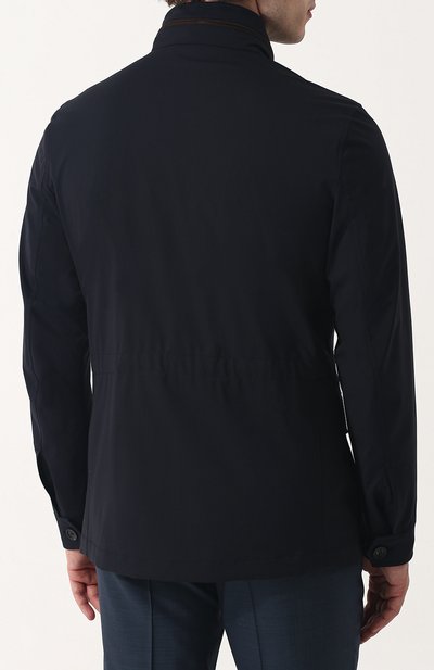 Шерстяной френч на молнии с воротником-стойкой ZEGNA, арт. UPT20/P01, фото 4