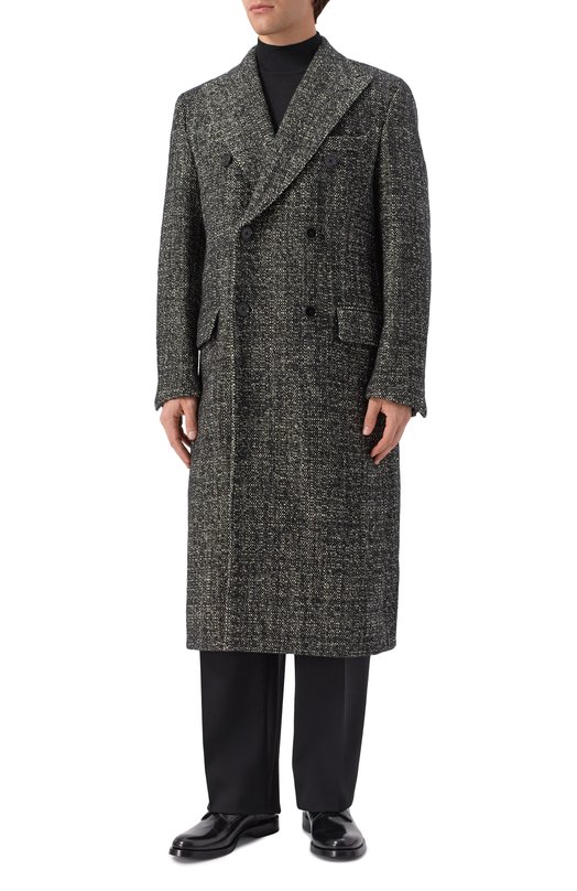 Шерстяное пальто Dolce & Gabbana G050LT/FMZAQ Серый  G050LT/FMZAQ Фото 3