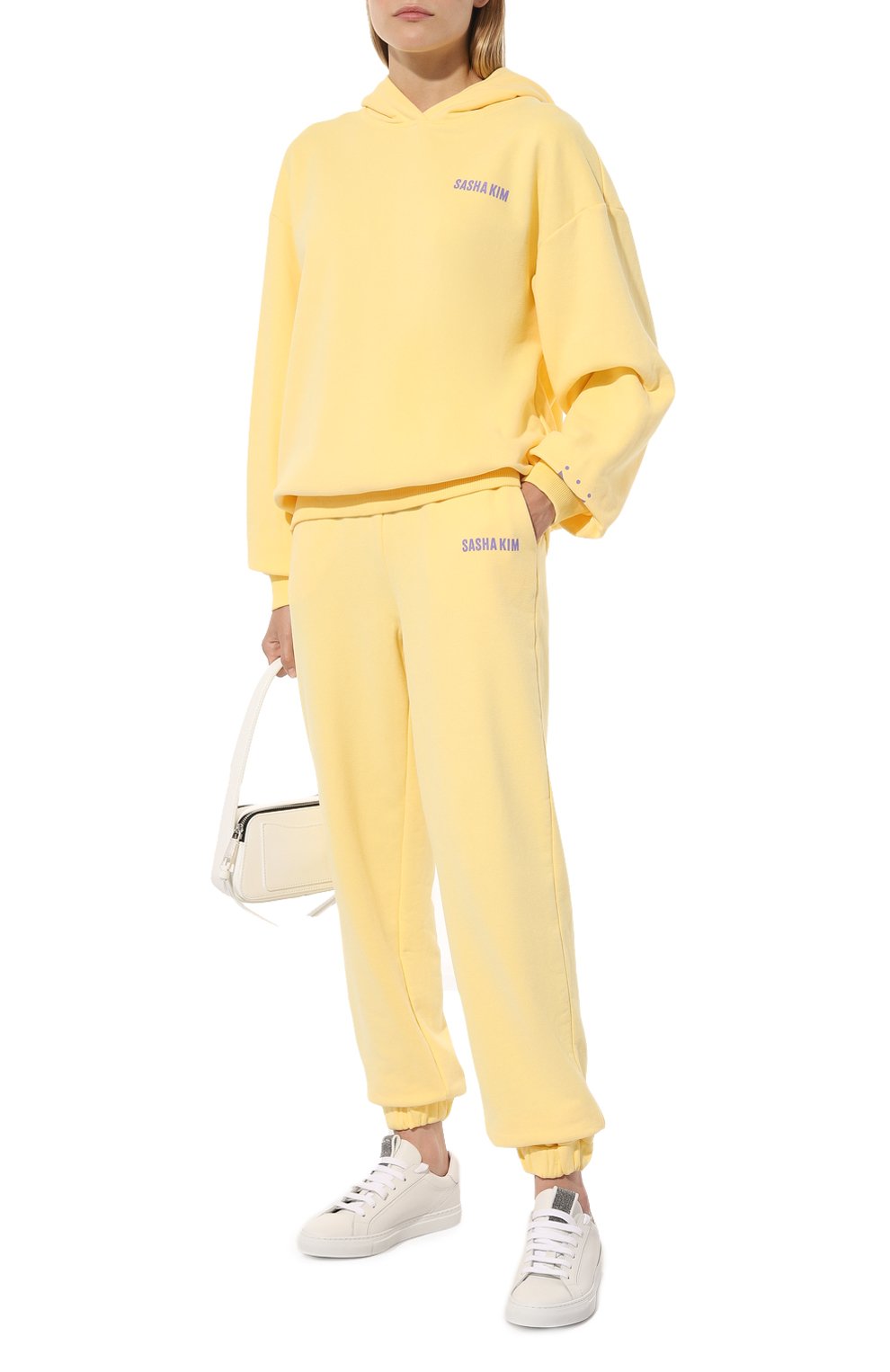 Хлопковый костюм SASHA KIM желтого цвета по цене 26320 руб., арт. УТ-00000566, фото 1 Хлопковый костюм SASHA KIM, арт. УТ-00000566, фото 1