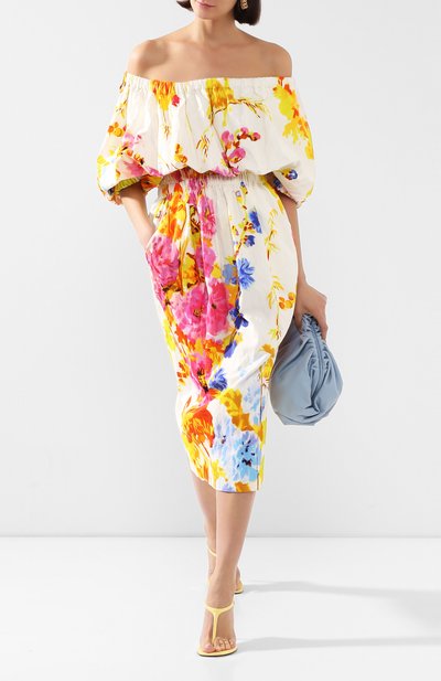 Платье из смеси вискозы и хлопка DRIES VAN NOTEN, арт. 201-11042-9059, фото 2