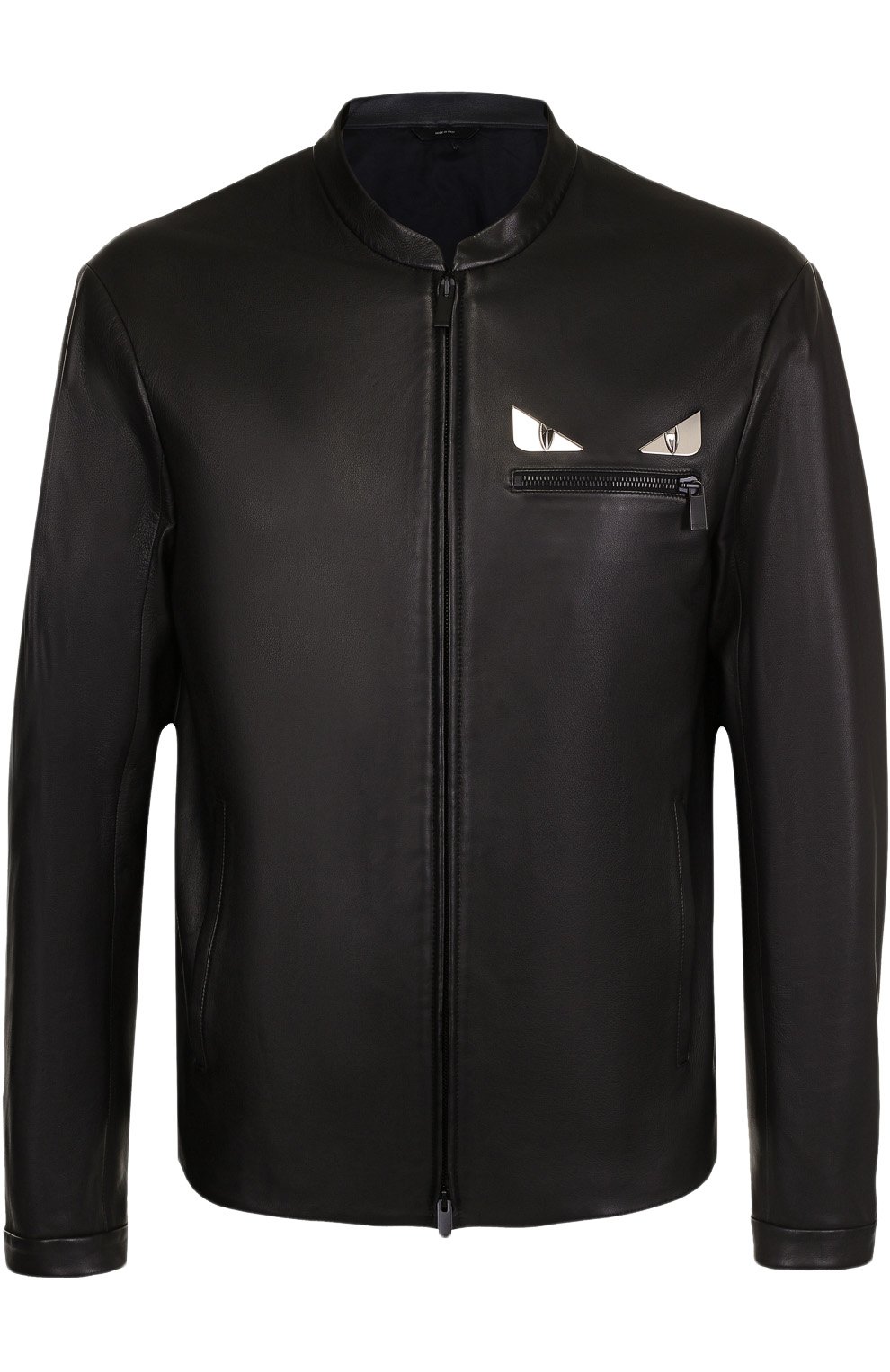 Кожаная куртка на молнии с отделкой bag bugs  FENDI, арт. FPG384/S0L, фото 1