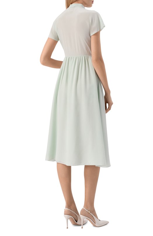 Шелковое платье MVST M26.2PW.D032/F090 CREP0N Зелёный  M26.2PW.D032/F090 CREP0N Фото 3