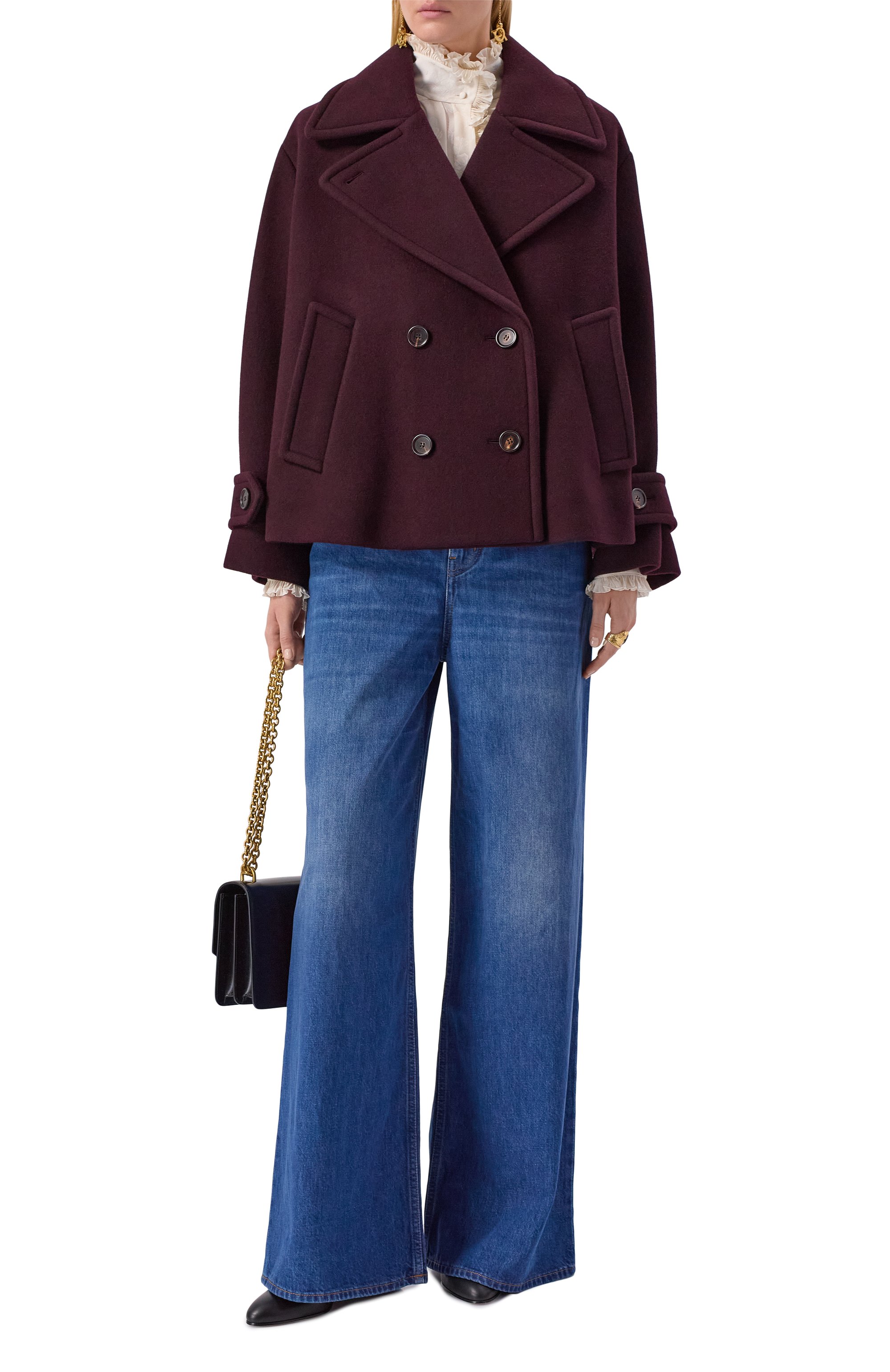 Шерстяное полупальто CHLOÉ, арт. CH25WMA96272, фото 2