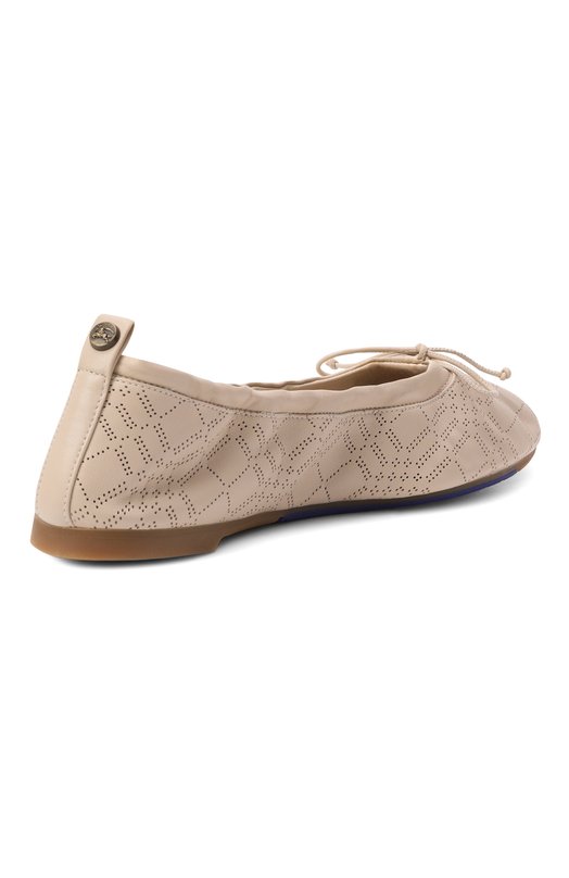 Кожаные балетки Fawn Burberry 8121534 Бежевый  8121534 Фото 5