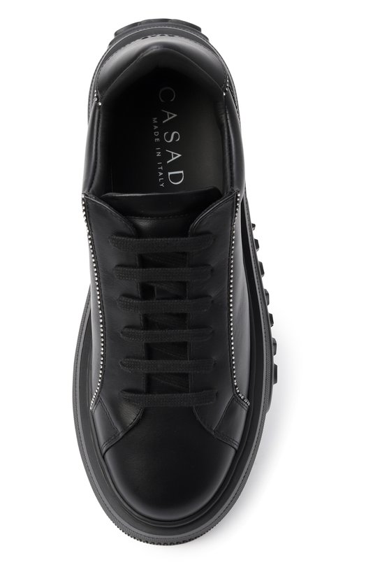 Кожаные кеды Nexus Casadei 2X076A070NSALEN Чёрный  2X076A070NSALEN Фото 6
