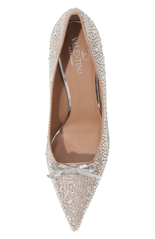Кожаные туфли Romance Bow Valentino 5W2S0JX7/BUF Серебряный  5W2S0JX7/BUF Фото 6