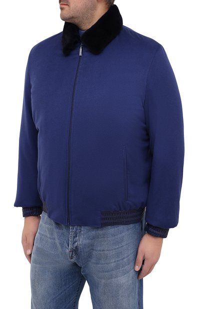 Кашемировый бомбер с меховой подкладкой ZILLI, арт. MAU-HIKE0-30206/1001/60-64, фото 3