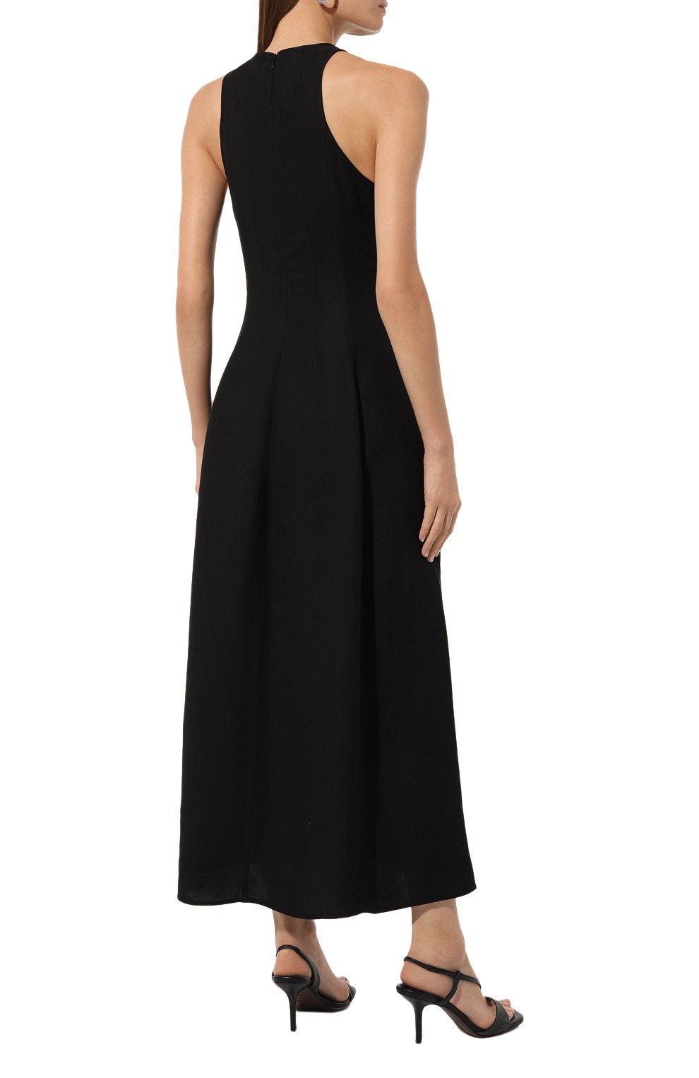 Платье из вискозы и льна BRUNELLO CUCINELLI, арт. MH126A5171, фото 4