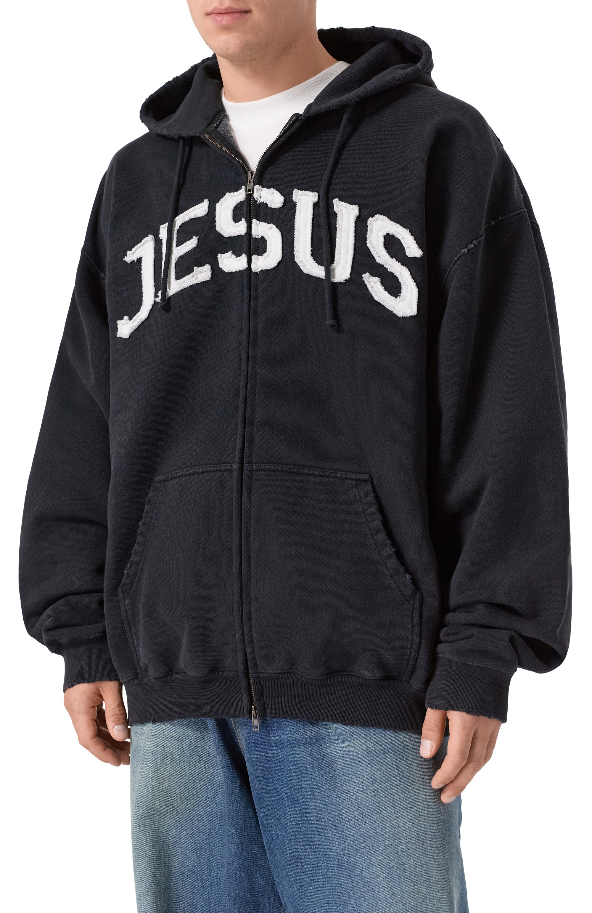 Хлопковая толстовка VETEMENTS, арт. ME76ZU191BW/1302 M0LLET0N, фото 3