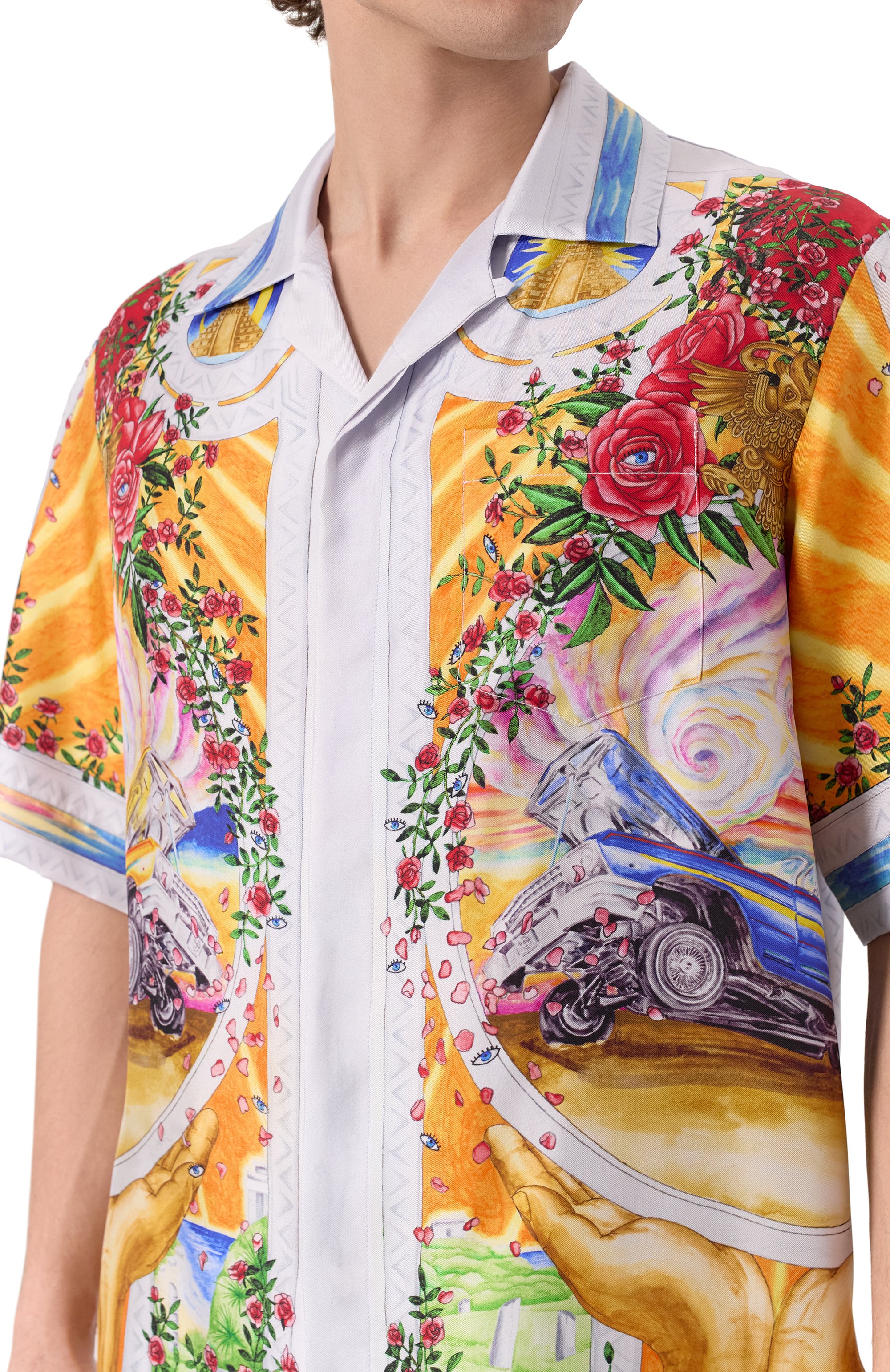 Шелковая рубашка CASABLANCA, арт. U-MS25-SH-003-05, фото 5