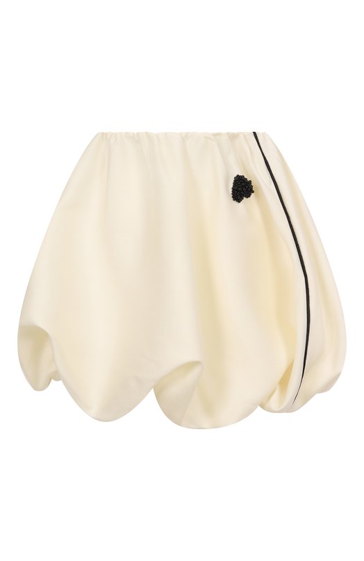 Юбка из шерсти и шелка Akhmadullina 1226.3Y731/W003 Кремовый 1226.3Y731/W003