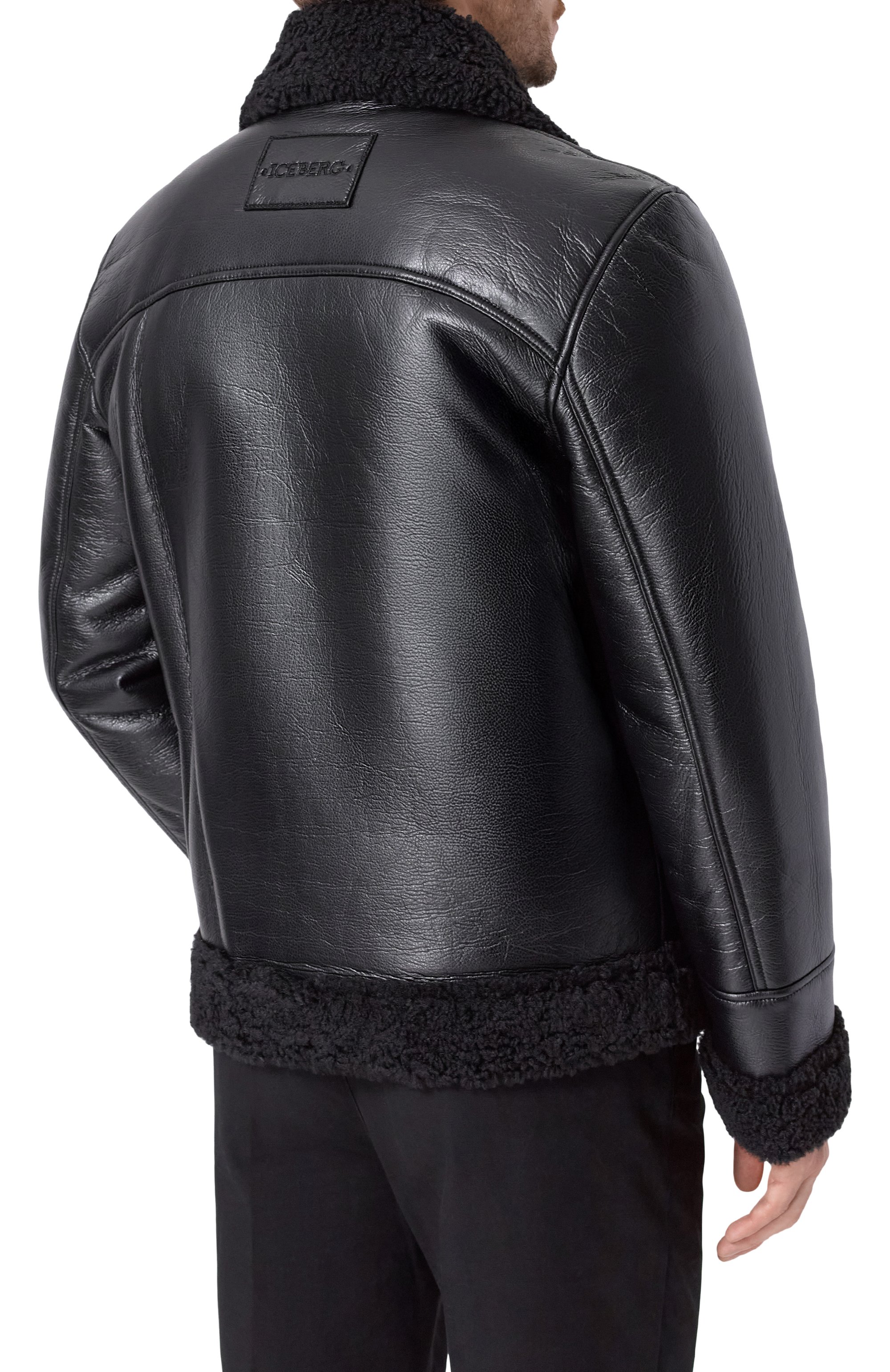 Дубленка ICEBERG черного цвета по цене 62450 руб., арт. 0Z40/6815, фото 4 Дубленка ICEBERG, арт. 0Z40/6815, фото 4