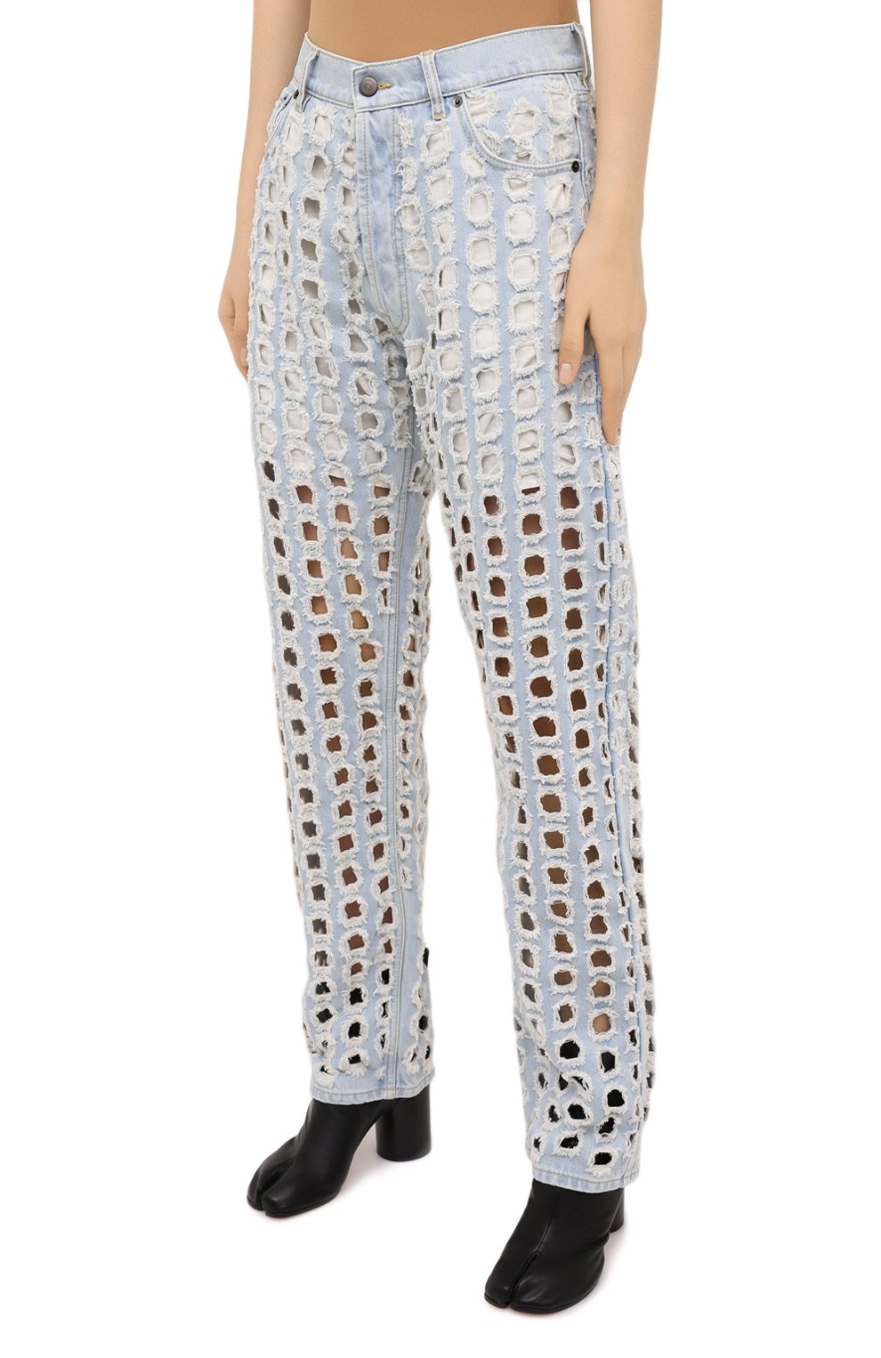 Джинсы MAISON MARGIELA голубого цвета по цене 59600 руб., арт. S51LA0127/S30617, фото 3 Джинсы MAISON MARGIELA, арт. S51LA0127/S30617, фото 3