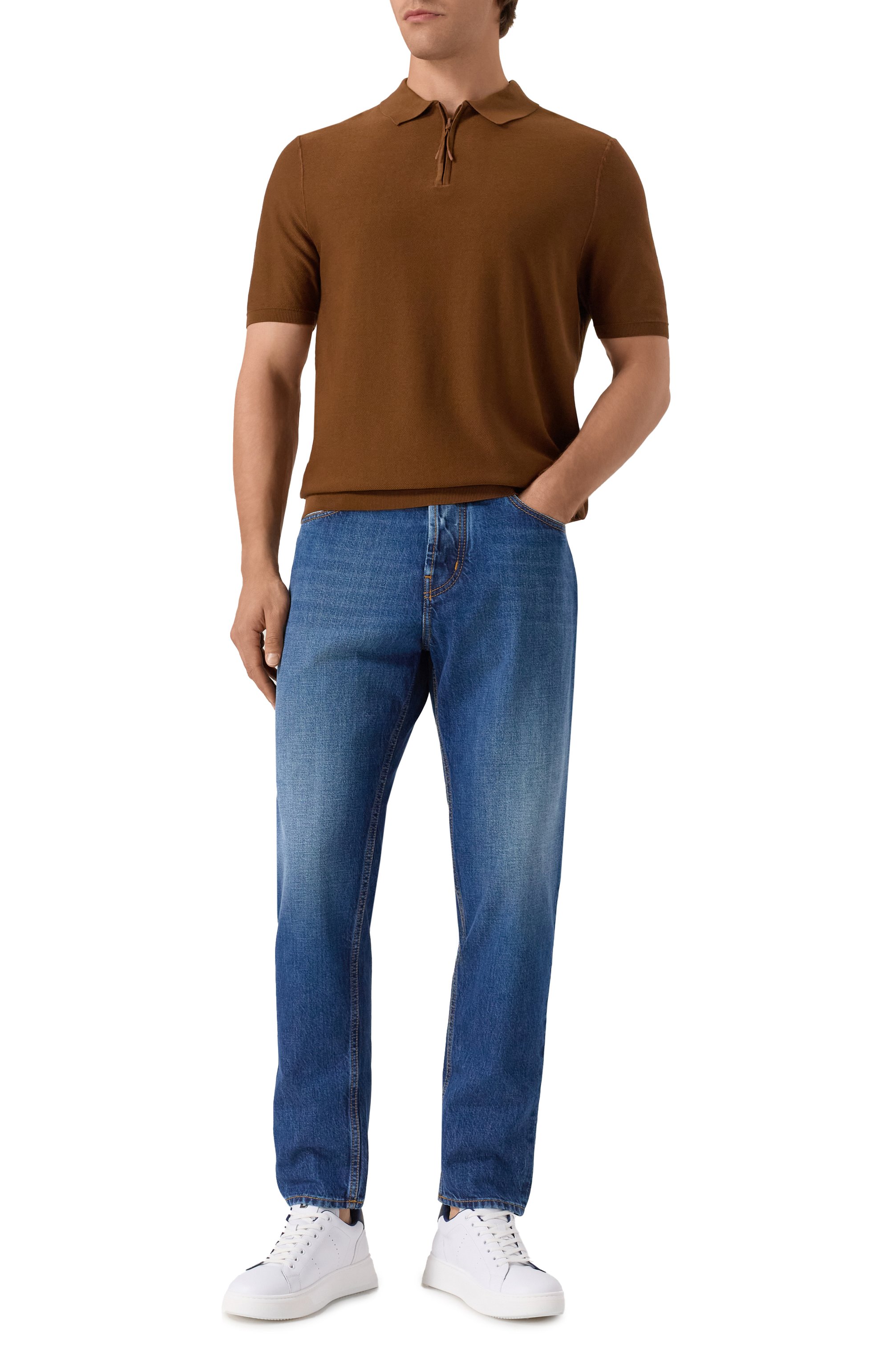 Хлопковое поло BOSS, арт. 50543149, фото 2