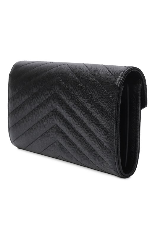 Кожаный кошелек Cassandre Saint Laurent 372264/B0W01 Чёрный  372264/B0W01 Фото 2
