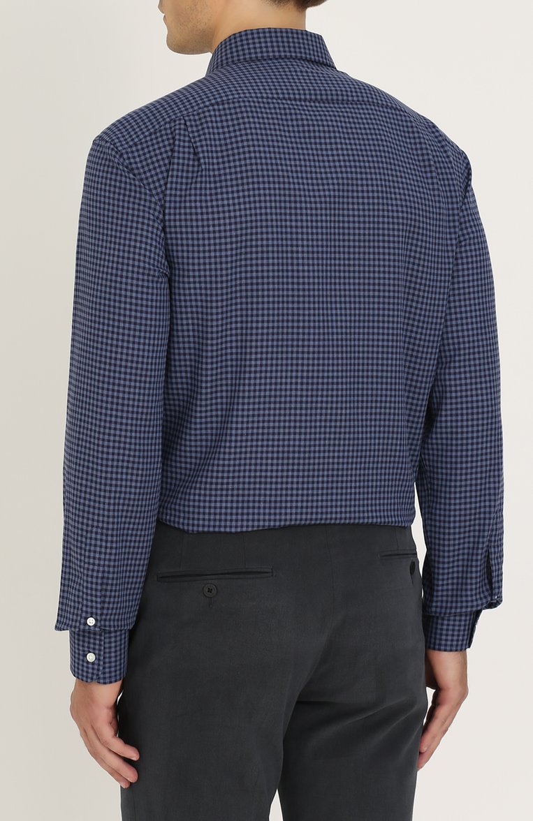 Хлопковая рубашка в клетку RALPH LAUREN, арт. 791669109, фото 1