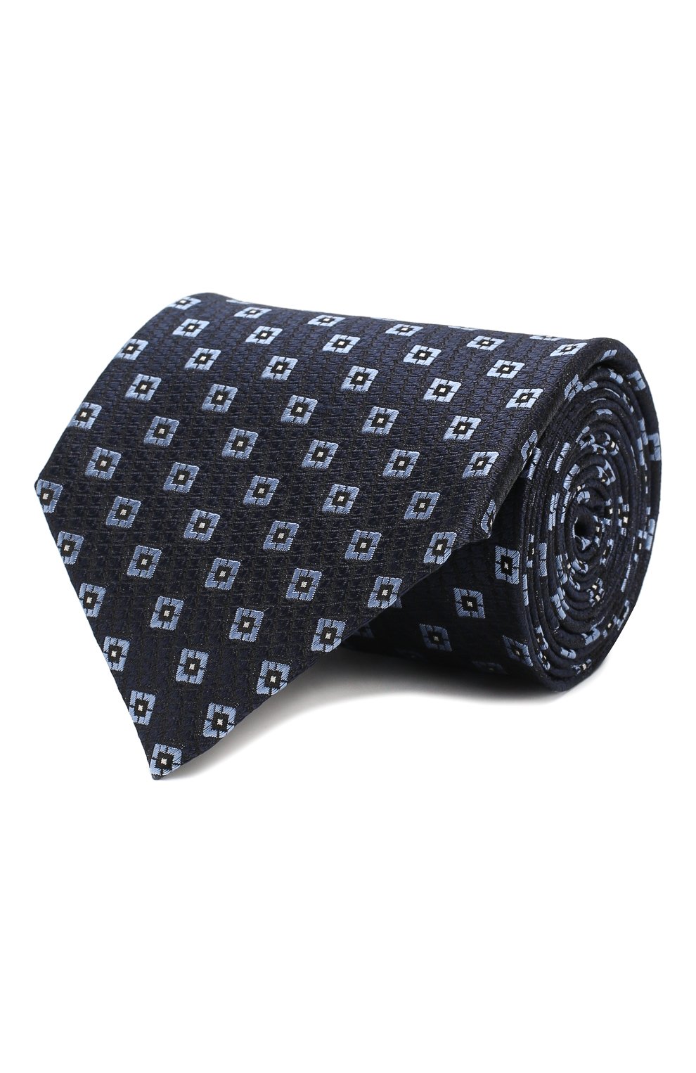 Шелковый галстук ZEGNA темно-синего цвета по цене 23700 руб., арт. Z6E07/1XW, фото 1 Шелковый галстук ZEGNA, арт. Z6E07/1XW, фото 1