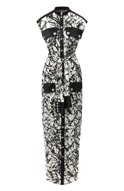 Женское шелковое платье BALMAIN, арт. RF06387/I171