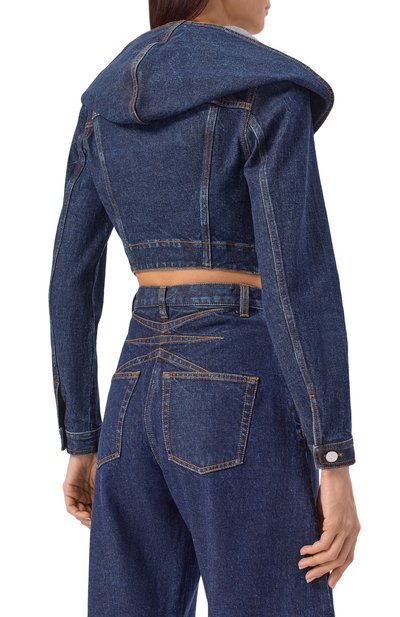 Джинсовая куртка ALAIA, арт. AA9V0306D014C, фото 4