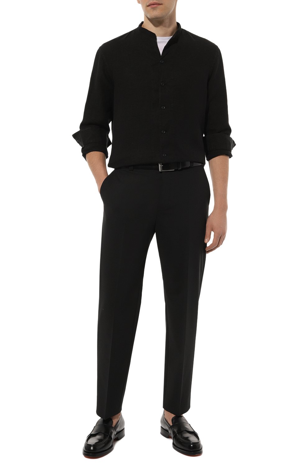 Льняная рубашка HANNES ROETHER, арт. T029PAS.608, фото 2