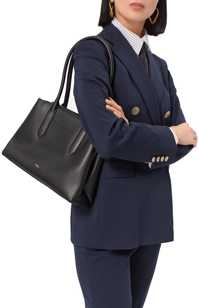 Женская сумка furla meridiana medium FURLA черного цвета, арт. WB01606/BX3169 | Фото 2 (Автоматизация ТО: Проставлено; Материал: Натуральная кожа; Автоматизация состава: Проставлено; Размер: medium)