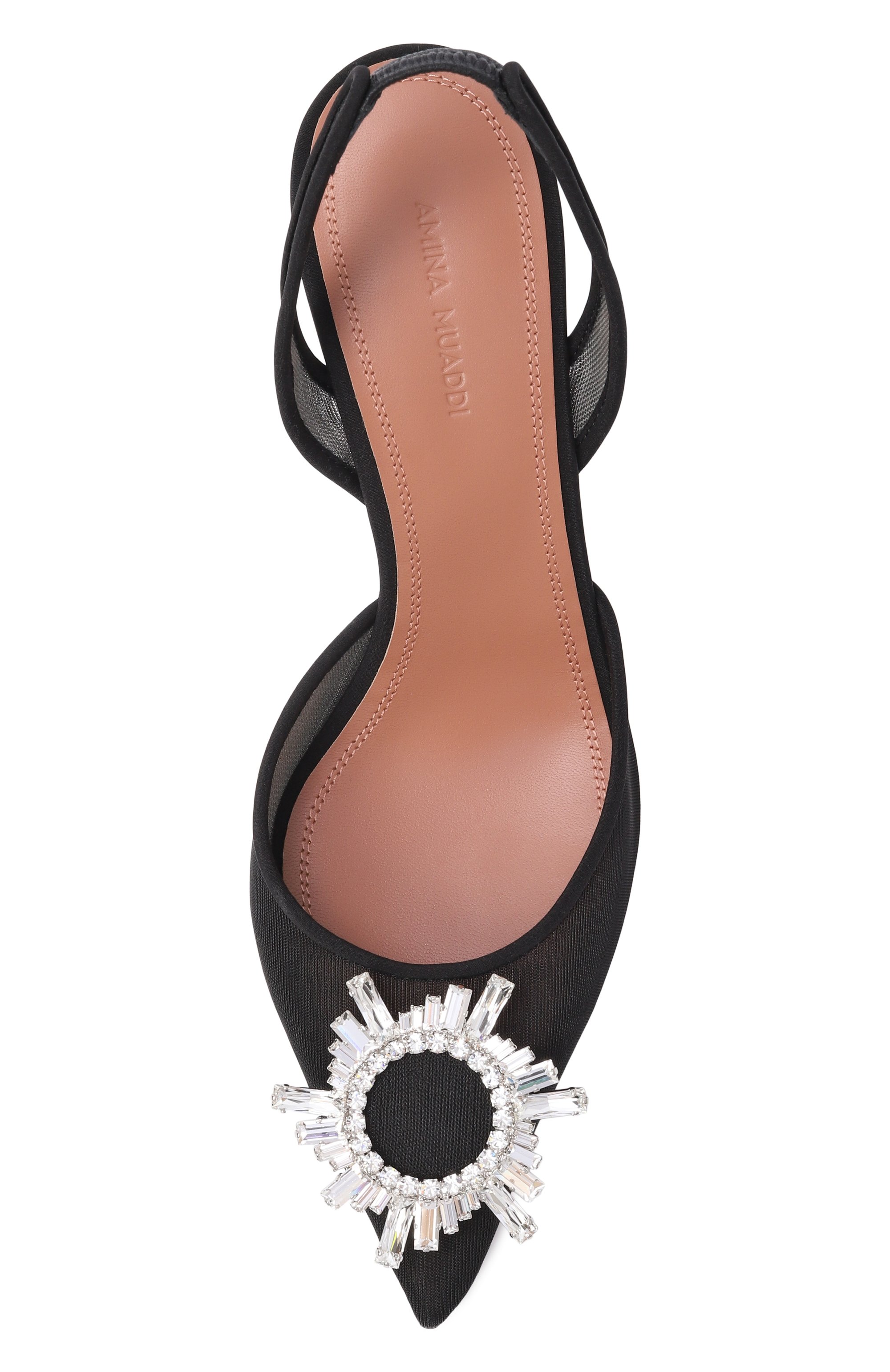 Текстильные туфли begum sling 70 AMINA MUADDI, арт. BEGUM MESH SLING 70/MESH_001, фото 6