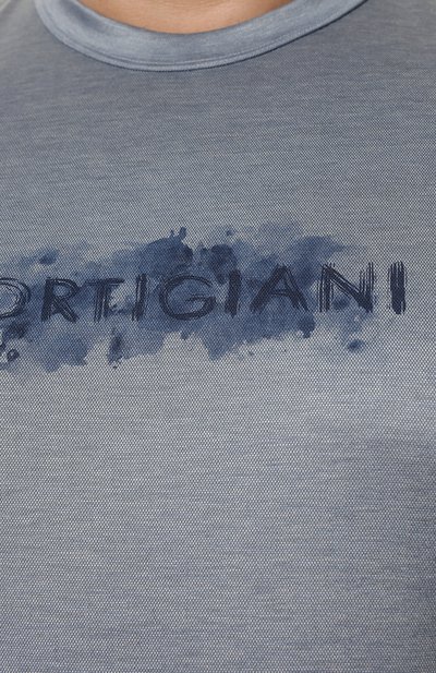 Футболка из хлопка и шелка CORTIGIANI, арт. 316643/0000/60-70, фото 5