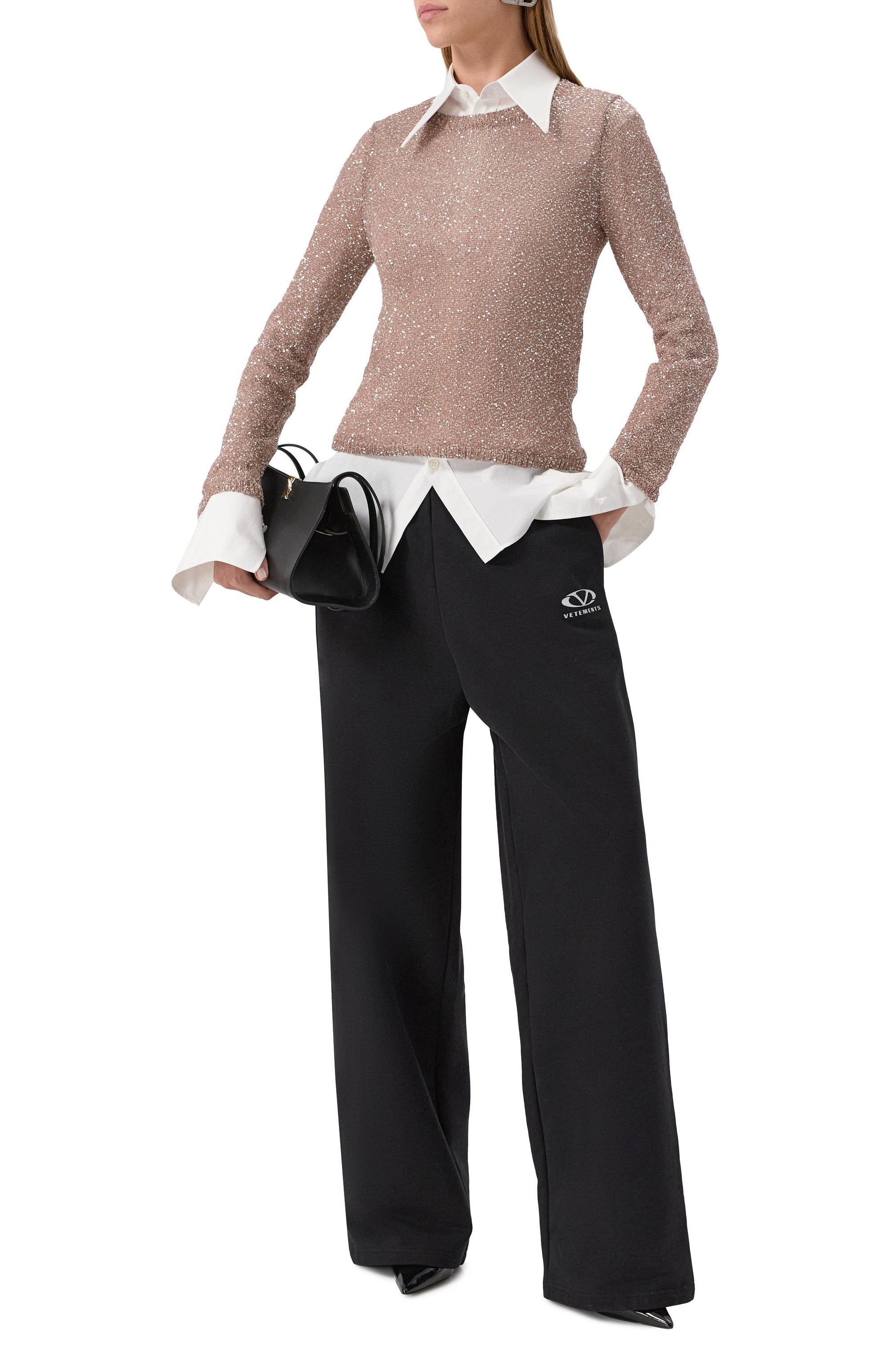 Пуловер с отделкой пайетками BALENCIAGA, арт. 813115/T7196, фото 2