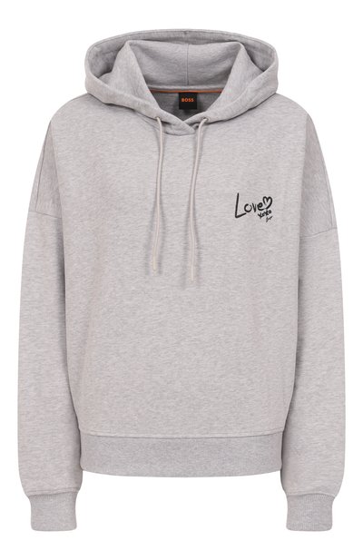 Женский хлопковое худи BOSS ORANGE, арт. 50551429