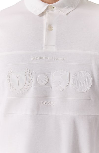 Хлопковое поло BOSS GREEN, арт. 50538111, фото 5