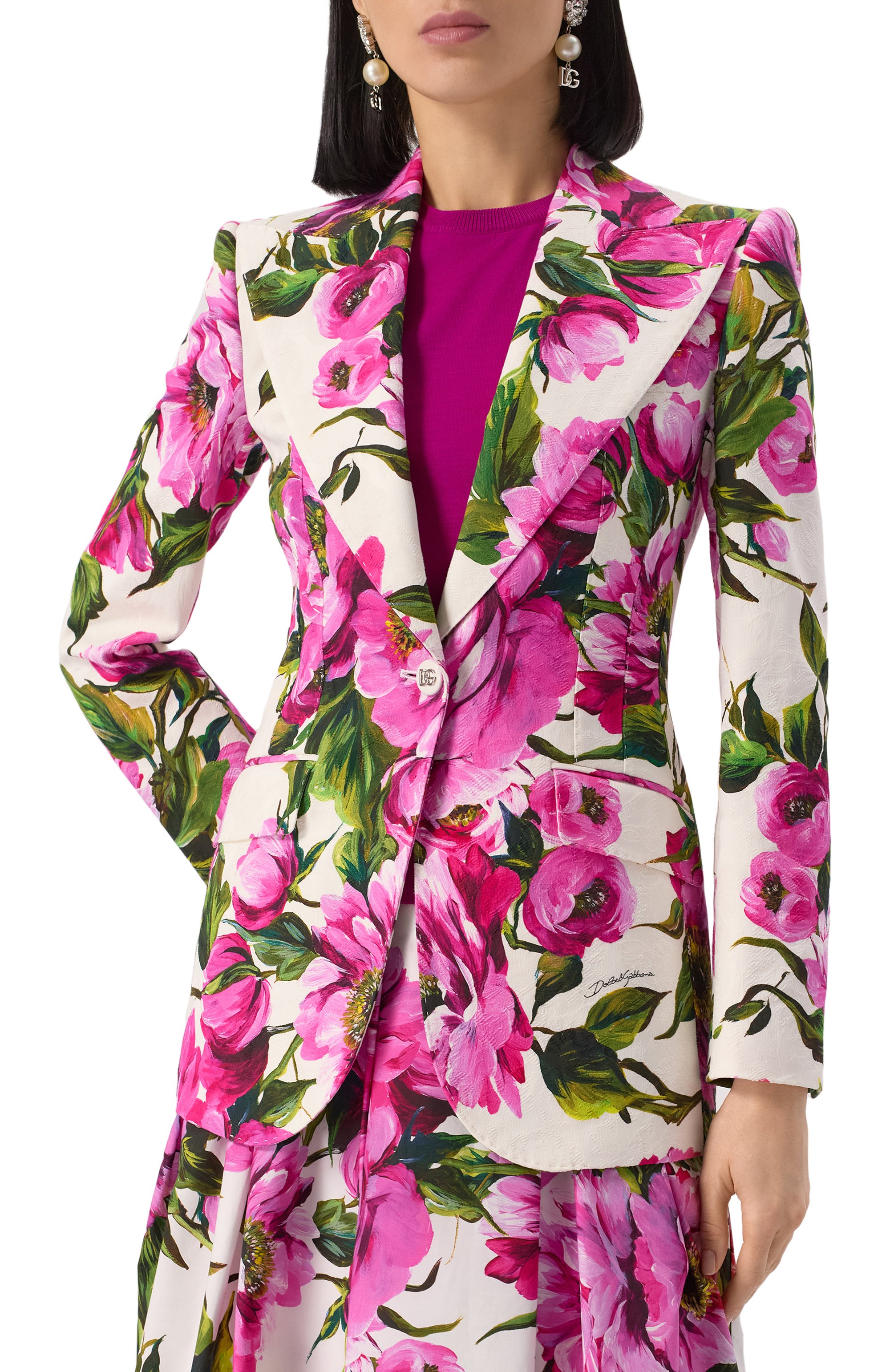 Хлопковый жакет DOLCE & GABBANA, арт. F29UCT/FSFN9, фото 3