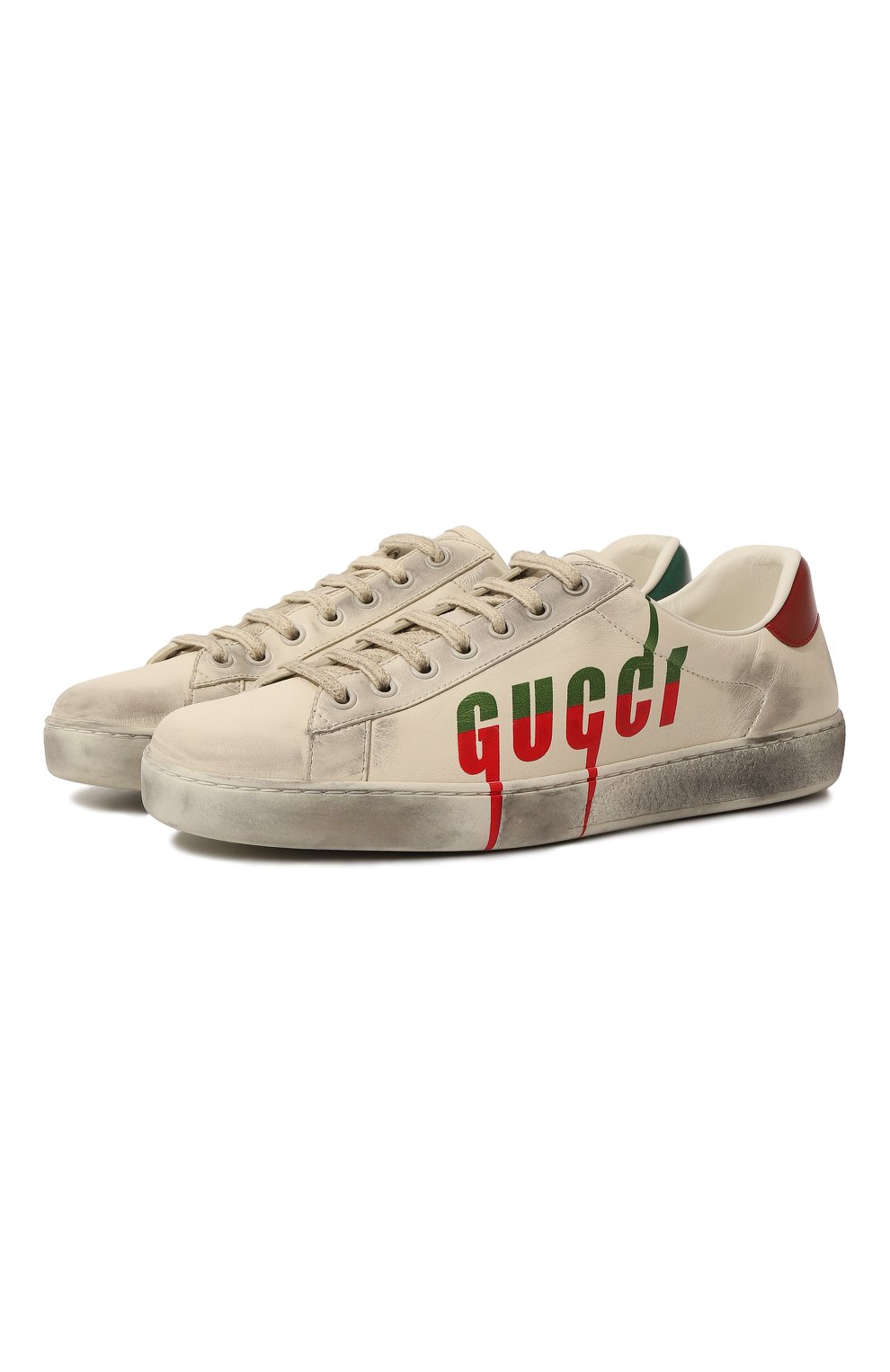 Кожаные кеды ace GUCCI, арт. 576137 A38V0, фото 1