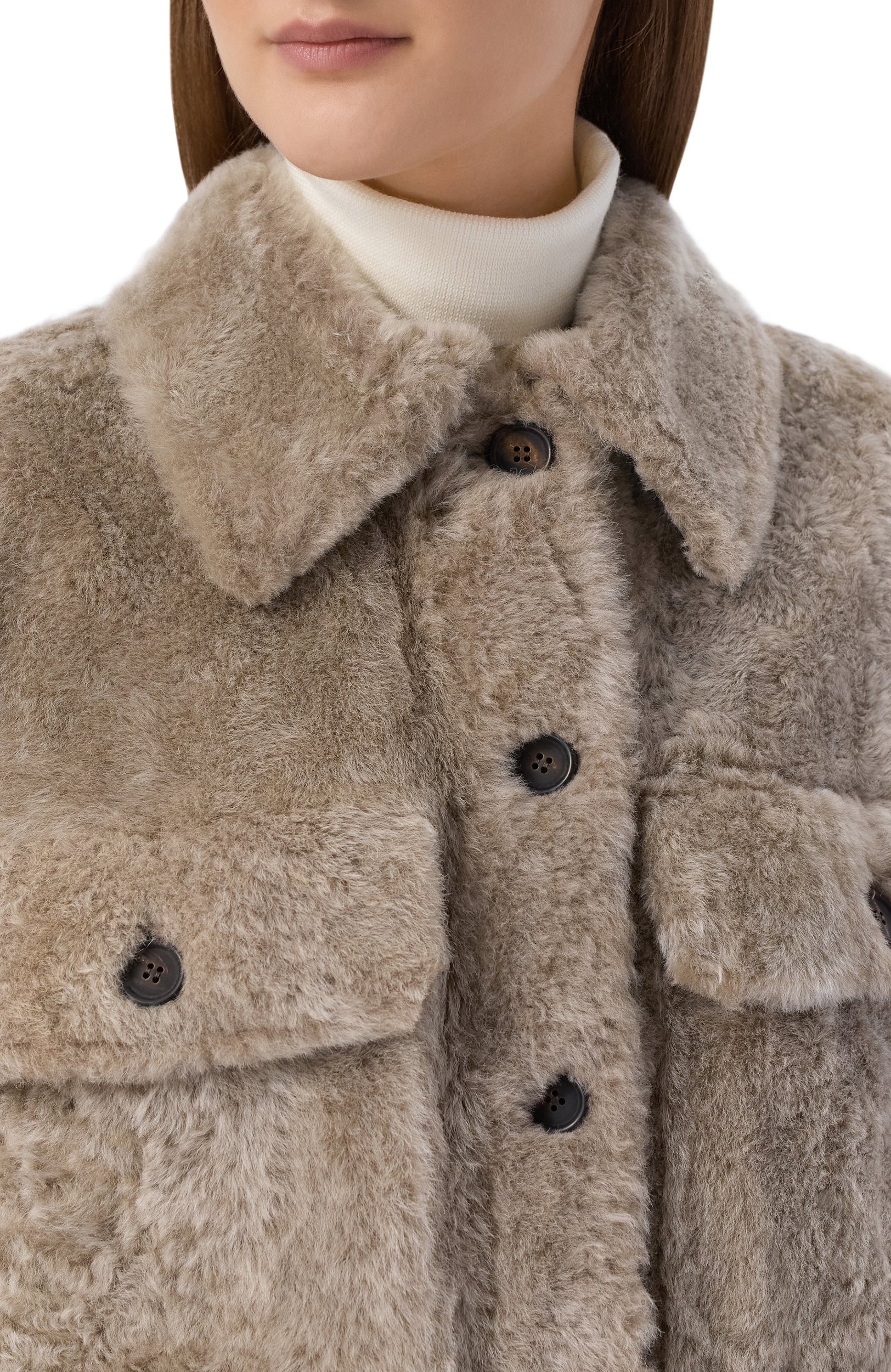 Дубленка из овчины BRUNELLO CUCINELLI, арт. MPMBP7607P, фото 5