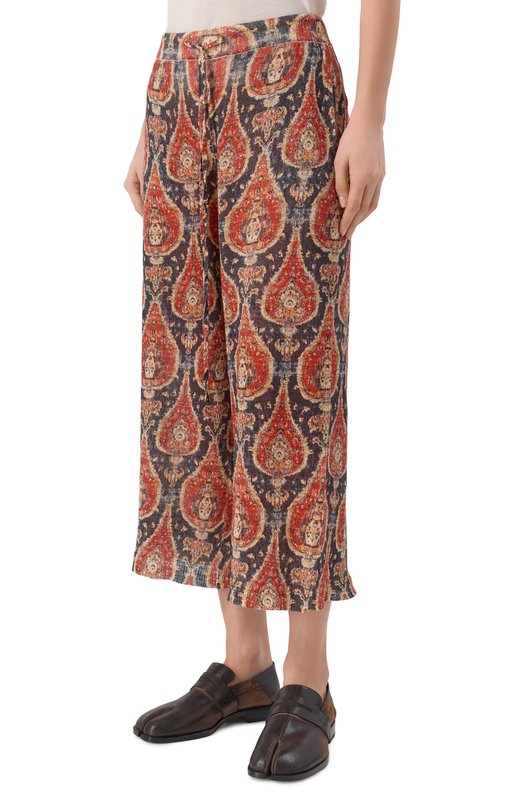 Льняные брюки R13 R13WY340-Y250A Разноцветный  R13WY340-Y250A Фото 3