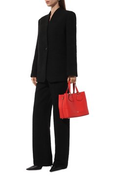 Женская сумка neo izy small LANCEL красного цвета, арт. A12133 | Фото 7 (Размер: small; Материал: Натуральная кожа; Ремень/цепочка: На ремешке; Материал сплава: Проставлено; Драгоценные камни: Проставлено)