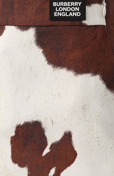 Юбка из смеси хлопка и льна BURBERRY, арт. 4560527, фото 5
